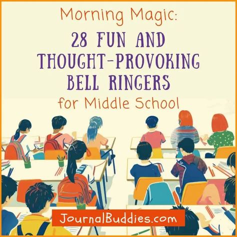 Middle School Bell Ringers, Bell Ringers For Middle School, High School Journal, Creative Thinking Activities, Middle School Writing Prompts, Thinking Critically, Creative Writing For Kids, Free Writing Prompts, Journal Prompts For Kids