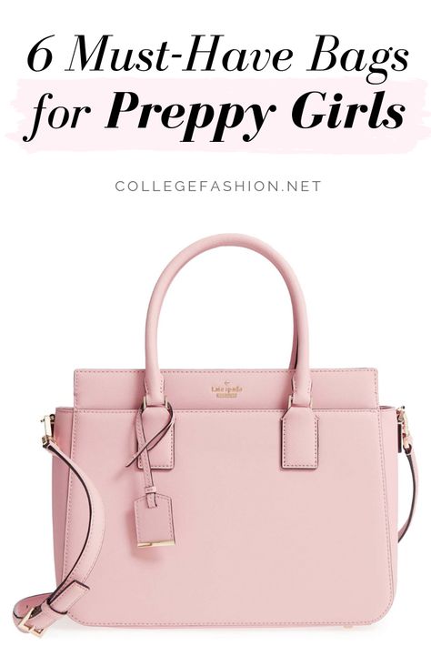 Preppy Purses Handbags, Preppy Bags Handbags, Must Have Handbags For Women, Vogue Scrapbook, Preppy Purses, Preppy Handbags, Preppy Must Haves, College Handbags, Fashion Profile