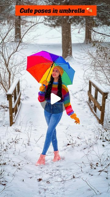 Kriti Kushwaha | Travel & Posing on Instagram: "Cute pose ideas with an umbrella.⛱️❄️ Which one do you like the most?🥰 Don’t forget to save.🫶Like and follow @wanderesskriti for more tips and tricks.💕 Outfit linked in the bio.👗 Follow my shop on the LTK app to shop this post and get my exclusive app-only content! Link in bio. 🤗 #howtopose #posingtips #posingideas #posing #photoshoot #photoshootideas #posingforthecamera #creativity #poseideas #photoposes #tipsandtricks #phototips #posesforpictures #trending #snowphotography #winterphotography" Umbrella Photoshoot, Posing Photoshoot, Cute Pose Ideas, Cute Pose, Snow Photography, Posing Tips, Pose Ideas, Cute Poses, Winter Photography