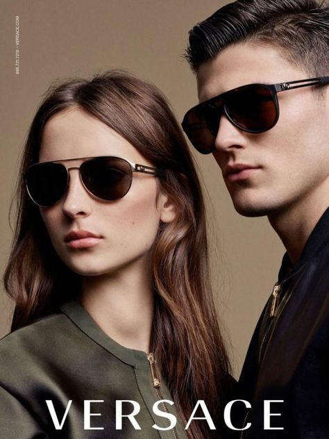 Versace Eyewear 2016 (Versace) Sunglasses Campaign, Glasses Photoshoot, Sunglasses Photoshoot, Model Mood Board, Sunglass Photoshoot, Desert Photoshoot Ideas, Eyewear Photography, Eyewear Store Design, Mens Eye Glasses