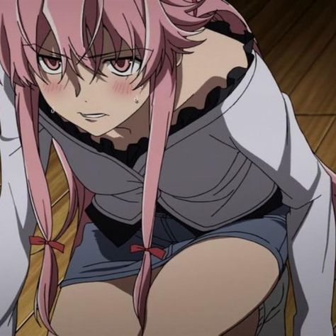 Yuno Mirai Nikki, Yuno Gasai Anime, Mirai Nikki Future Diary, Gasai Yuno, Pink Hair Anime, Yuno Gasai, Future Diary, Cute Headers For Twitter, Cute Cartoon Wallpapers