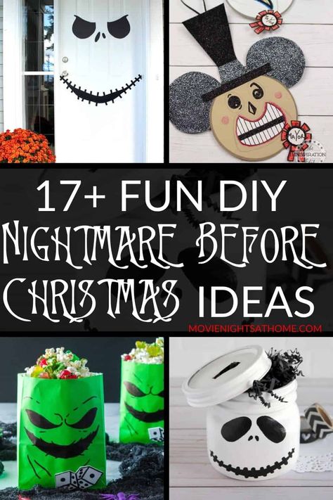 Diy Nightmare Before Christmas Decorations, Nightmare Before Christmas Diy, Diy Nightmare Before Christmas, Christmas Diy Crafts, Nightmare Before Christmas Wreath, Nightmare Before Christmas Tree, Nightmare Before Christmas Movie, Nightmare Before Christmas Ornaments, Nightmare Before Christmas Decorations