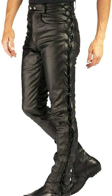 Fall Leather Outfit, Lace Up Leather Pants, Lederhosen Outfit, Black Leather Jacket Outfit, Short Leather Skirts, Leather Jacket Outfit, Fall Leather, Mens Leather Clothing, Leather Pants Outfit