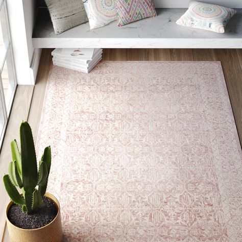 Bedroom Rug Pink, Dorm Room Rugs Boho, Girl Nursery Rug, Pink Boho Nursery, Pink Rug Bedroom, Pink And White Rug, Blush Pink Rug, Pink Nursery Rug, Collage House