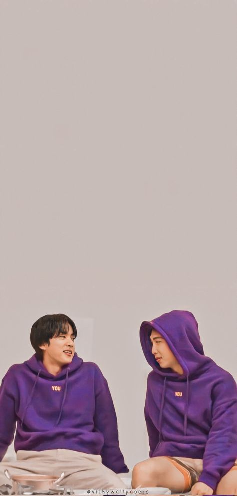 Namjin Lockscreen, Namjin Wallpaper, Lockscreen Couple, Bts Lockscreen, Rap Monster, Bts Wallpaper, Lock Screen Wallpaper, Bangtan Sonyeondan, Rain Jacket