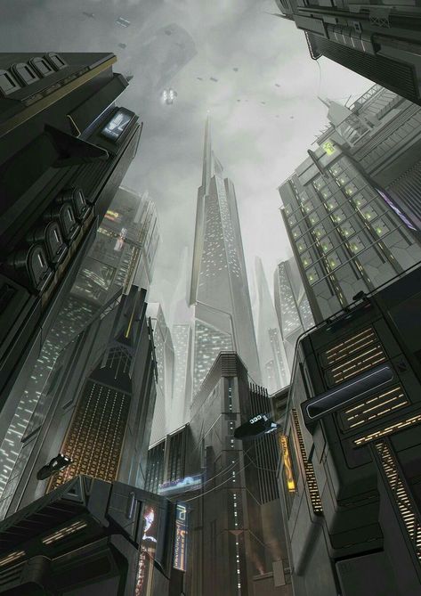 Scifi City, Sci Fi Landscape, Sci Fi City, Cyberpunk Aesthetic, Cyberpunk City, Arte Cyberpunk, Book Things, Fantasy City, Futuristic Art