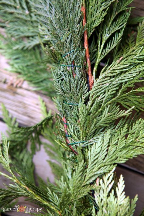 Cedar Garland, Outdoor Garland, Cedar Wreath, Mantel Fireplace, Fake Christmas Trees, Winter Garland, Garden Therapy, Faux Christmas, Natural Christmas Decor