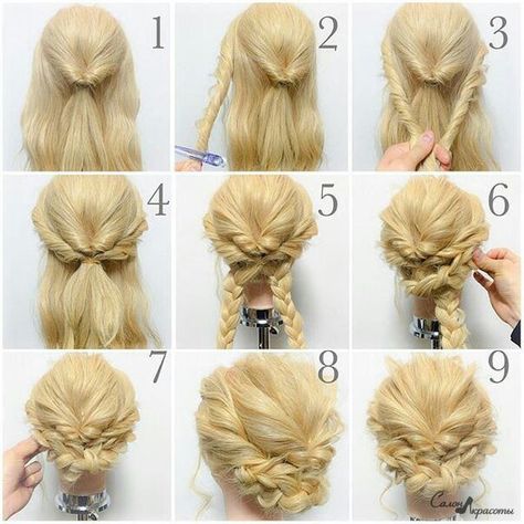 Sanggul Modern, Box Braid, Braided Hairstyles Updo, Penteado Cabelo Curto, Braid Hairstyles, Braided Updo, Hair Dos, Hair Updos, Prom Hair