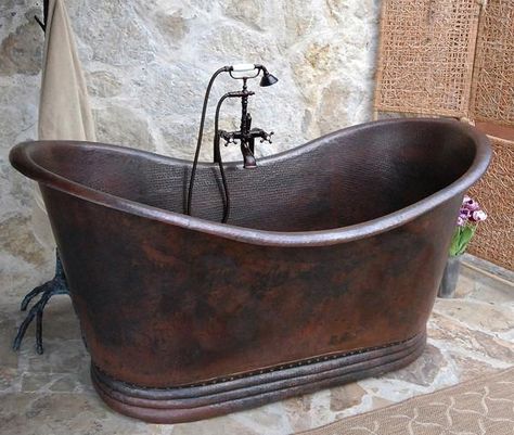 Dream Bathtub, Slipper Bathtub, Rustic Sink, Slipper Tubs, Refinish Bathtub, Copper Tub, Copper Bathtubs, Freestanding Tub Faucet, Vintage Tub