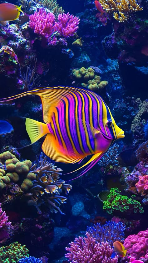 Ocean Photography Underwater Animals, Clown Fish Photography, Ocean Fish Photography, Pretty Fish Ocean, Ocean Creatures Photography, Colorful Fish Photography, Sea Fish Photography, Aquatic Animals Pictures, Tropical Fish Photography