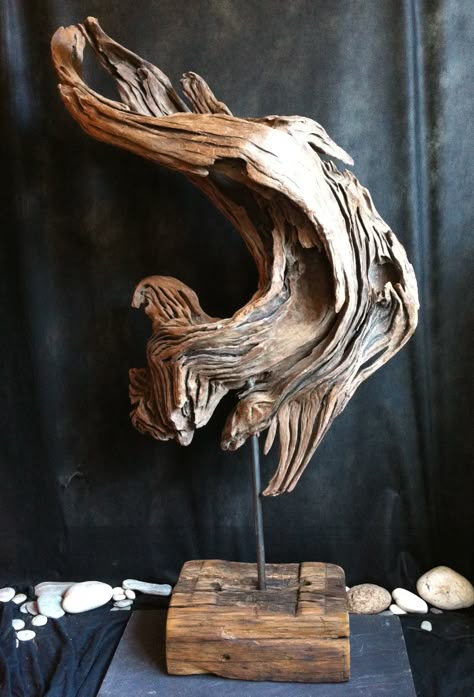 Angle Fish Drift Wood Sculptures, Takken Decor, Driftwood Art Sculpture, Drift Wood Art, Tre Kunst, Driftwood Fish, Driftwood Furniture, Driftwood Diy, Peisaj Abstract