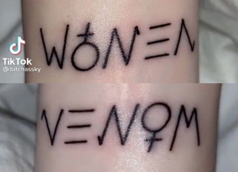 Grunge Tattoos Simple, Women Venom Tattoo, Simple Grunge Tattoos, Women Venom, Simple Hand Drawing, Venom Women, Venom Tattoo, Tiktok Women, Small Henna Tattoos