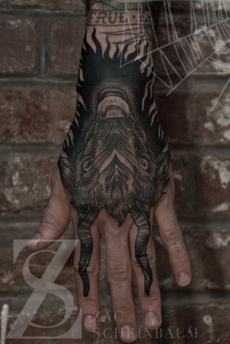 Zac Scheinbaum - Saved Tattoo Tattoo Goat, Spartan Tattoo, Saved Tattoo, Devil Tattoo, Egypt Tattoo, Cool Nike Wallpapers, Demon Tattoo, Hand Tats, Ink Inspiration