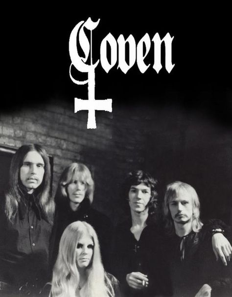 Proto Metal band Coven Coven Band, Jinx Dawson, 70s Witch, Witch Aesthetics, Musical Hair, 60s Rock, Hair Metal, Doom Metal, 60s Music