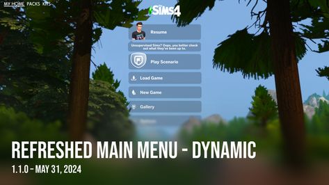 Sims 4 Patreon, Main Menu, Sims 4 Build, Custom Buttons, Social Media Icons, Sims 4 Custom Content, Custom Content, Sims 4 Mods, The Sims 4