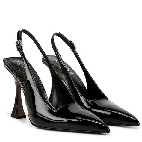 PRICES MAY VARY. Sam Edelman Odette Meet Odette - a signature pump for your wardrobe with a pointed toe and fabulous flared heel. Dress up any outfit with these gorgeous heels. Heel Height: 4.125 Inches Closure: Slingback Buckle Black Pointy Heels, Business Heels, Holiday Heels, Black Dress With Heels, Black Slingback Heels, Cute Pumps, Fall Heels, Retro Heels, Pointy Heels