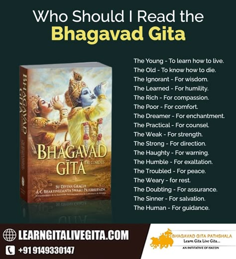 "Read the most auspicious Bhagavad Gita, to lead the right path in life" At Learn Gita Live Gita get the Online Bhagavad Gita classes! visit us - https://learngitalivegita.com #BhagavadGita #Gita #Sprituality #livegitacourses #Vrindavan #reading #Gita #Onlinegitaclasses How To Read Bhagavad Gita, Bhagavad Gita Lessons, Lessons From Bhagavad Gita, Bhagavad Gita Book Photography, Gita Book Photo, Bhagavad Gita Wallpaper, Bagavath Gita, Bhagavad Gita Book, Taurus Journal