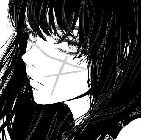 fem anime pfp Anime Tomboy, Gambar Lanskap, Lukisan Comel, Fan Art Anime, 흑백 그림, 얼짱 소녀, Anime Monochrome, Anime Profile, Black And White Aesthetic