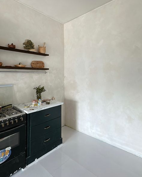 Lime Wash Kitchen Walls, Limewash Kitchen Walls, Lime Wash Kitchen, Limewash Walls, Lime Wash, Epoxy Flooring, Epoxy Floor, Wall Finishes, Kitchen Paint