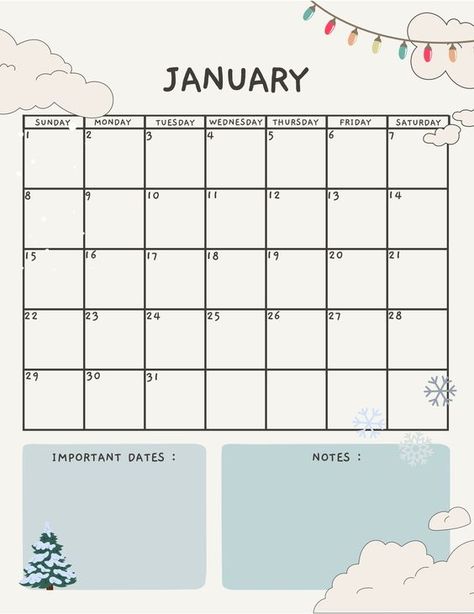 January 2023 Calendar - Notability Gallery Monthly Planner Template 2024, Good Notes Calendar, Cute Calendar 2024, Calendar Design 2024, December Monthly Planner, December Schedule, Cute Calendar Template, Cute Calendars, December Planner