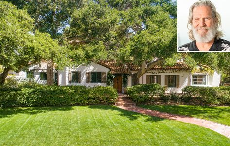 Jeff Bridges Sells Montecito Home to Neighbor Oprah Winfrey for a Reported $6.85M Oprah Winfrey House, Brick Pathway, Jeff Bridges, The Dude, Spanish Revival, The Big Lebowski, Horse Barns, Tuscan Style, Breakfast Smoothie