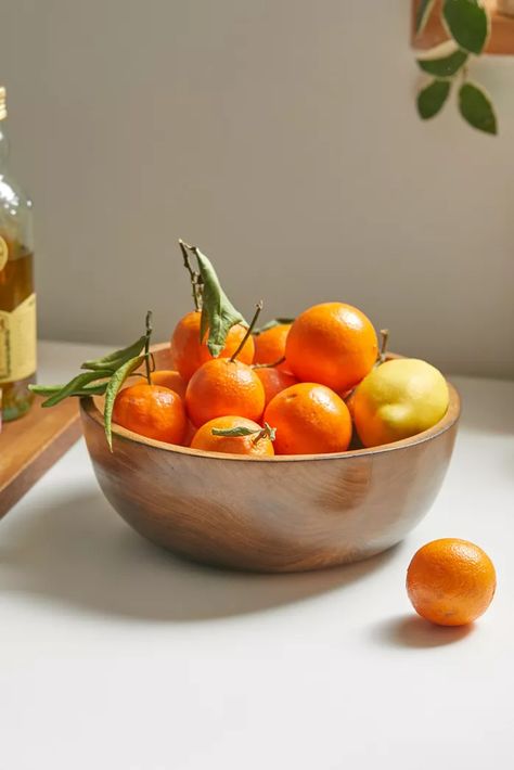 Carry On Cocktail Kit, Large Wooden Bowl, Wood Serving Bowl, Wood Bowl, Wooden Bowl, Fresh Fruits, Unique Kitchen, Wooden Bowls, Minimalist Modern