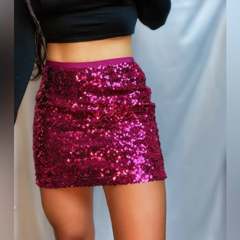 LONDONJEAN | Hot Pink Sequin Mini Skirt | Small Hot Pink Glitter Skirt, Sparkly Pink Mini Skirt, Pink Sequin Mini Skirt Outfit, Hot Pink Sequin Skirt, Pink Sparkle Skirt, Pink Sequin Mini Skirt, Pink Glitter Skirt Outfit, Sparkly Pink Outfit, Hot Pink Mini Skirt Outfit