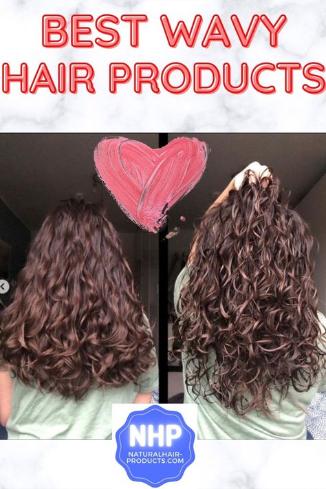 best styling products for wavy hair curly hair nhp Bob Hairstyles Braids, Best Wavy Hair Products, Products For Wavy Hair, Frizzy Wavy Hair, Fancy Updos, Wavy Hair Care, Curl Enhancer, Thick Curly Hair, Natural Wavy Hair