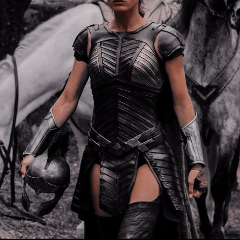 Women Warrior Outfits, Themyscira Aesthetic, Warrior Woman Aesthetic, Fantasy Warrior Outfit, Woman Warrior Aesthetic, Folk Of The Air, Queen Of Nothing, Red Rising, Medieval Aesthetic