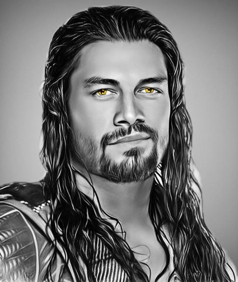 Roman Reigns Drawing Pencil, Roman Reigns Sketch, Roman Reigns Drawing, Pic Edits, Color Me Badd, Wwe Superstar Roman Reigns, Sketches Pencil, Art Drawings Sketches Pencil, Horse Drawing