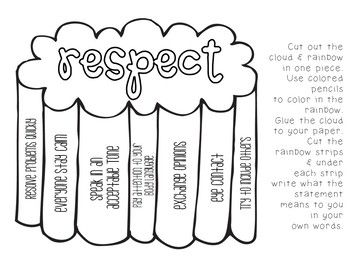 Interactive Notebook for teaching Tweens about Respect Respect Worksheets For Kids, Respect Poster Ideas, Respect Activities For Kids, Respect Classroom, Respect Lessons, Respect Activities, Learning Pit, Emotion Management, Teaching Kids Respect