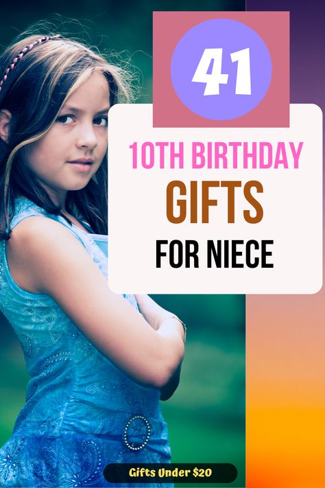 Make your niece's 10th birthday unforgettable with these fantastic gift ideas! 🎈 From personalized jewelry to educational toys that are both fun and functional, discover presents that she'll cherish and enjoy. Perfect for bringing a smile to her face! #BirthdaySurprises #10thBirthday #NieceGiftIdeas #KidsGiftGuide #SpecialGifts #FunPresents #UniqueGifts #affiliatelink #externallink Presents For 10 Year Girl, 10th Birthday Gifts For Girls Ideas, Birthday Gifts For 10 Year Girl, Gift Ideas For 10 Year Girl, 10th Birthday Gift Ideas, Gifts For Niece, Best Wishes Messages, Niece Gifts, Kids Gift Guide