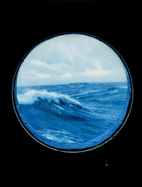 Portal Aesthetic, Porthole Painting, Portal Space Core, Diy Porthole Window, Porthole Window, Fish Eye Lens, Life Aquatic, Hand Art, Blue Aesthetic