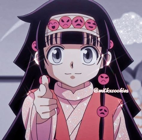 Hxh Alluka, Alluka Hxh, Anime Girlboss, Hisoka Morrow, Alluka Zoldyck, Yoshihiro Togashi, Japanese Drawings, Anime Drawing Books, Glitter Icons