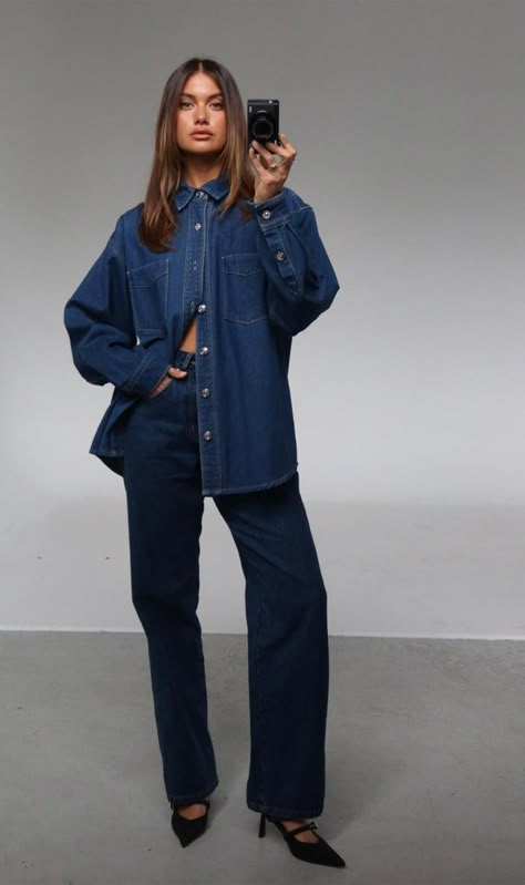 Cheap Trendy Denim Blue Shirt, Affordable Washed Blue Button-up Jeans, Affordable Boyfriend Fit Denim Blue Shirt, Affordable Trendy Denim Blue Shirt, Cheap Oversized Denim Top For Fall, Womens Levi Denim Shirt, Cheap Oversized Denim Top For Everyday, New York Clothing Women, Bridesmaid Denim Shirt