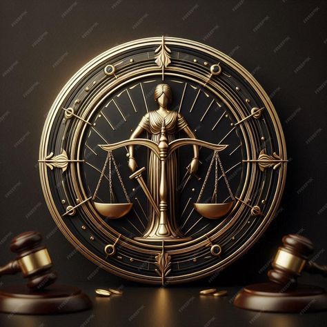 Law firm logo with scales of justice in gold frame on black background | Premium AI-generated image Law Firm Logo, Scales Of Justice, Logo Psd, Free Business Card Mockup, Business Card Maker, Flyer Maker, Poster Maker, Card Banner, Poster Invitation