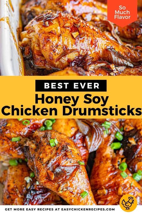 Chicken Drumsticks Oven Recipes, Drumsticks Recipe Oven, Chicken Wings And Drumsticks In The Oven, Sweet And Sticky Chicken Drumsticks, Honey Chicken Legs In The Oven, Juicy Chicken Drumstick Recipes, Delicious Chicken Drumstick Recipes, What To Do With Drumsticks, Soy Sauce Chicken Drumsticks