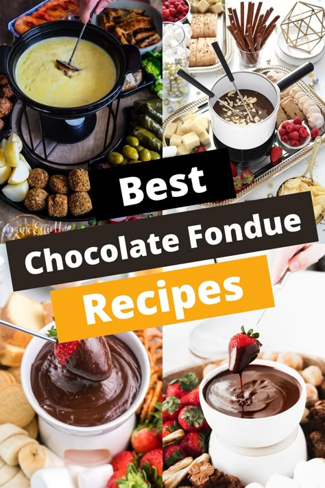 TOP 15 CHOCOLATE FONDUE RECIPES FOR SWEET TOOTH S’mores Fondue, Melting Pot Fondue Recipes Dipping Sauces, Fondue Dessert Recipes, Bread For Fondue, Chocolate For Fondue Pot, Chocolate Fondue Bar Ideas, Chocolate Fondue Recipe For Fondue Pot, Copycat Melting Pot Chocolate Fondue, Caramel Fondue Recipes