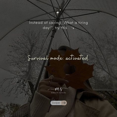 PART 95 — instead of “What a tiring day! ”, try these alternatives 🥰 🏷️ #november #work #workworkworkworkwork #photooftheday #captionideas #notes #instagramtips #randomideas #fyp #margesn #caption Tired Day Captions, Tired Captions, Day Captions, Tiring Day, Good Instagram Captions, Survival Mode, Instagram Tips, Instagram Captions, Quotes