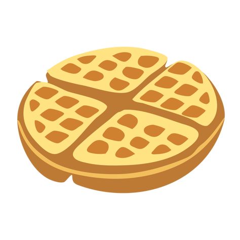 Waffle Cartoon, Cartoon Waffle, Food Quilt, Waffle Dessert, Dessert Png, Street Food Design, Waffle Bowl, Dessert Waffles, Hello Sunday