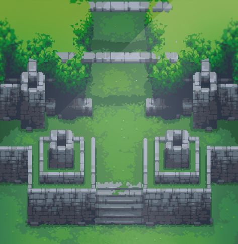 Dungeons And Dragons Diy, Kinetic Architecture, Top Down Game, Game Level Design, Pixel Art Landscape, Indie Game Art, Pixel Art Templates, Cool Pixel Art, Palette Art