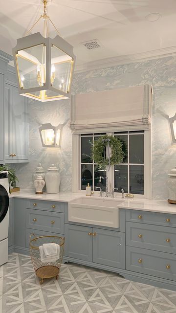 Kitchen Cabinet Color Ideas Blue, Blue Kitchens Ideas, Blue Kitchen Wallpaper, Kitchen Remodel Blue, Blue Kitchen Remodel, Light Blue Kitchen Cabinets, Kitchen Ideas Blue, Blue Kitchen Paint, Kitchen Paint Colours