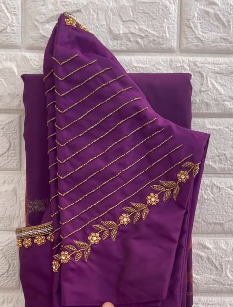 Blauj Dizain Hand Work, Khatliwork Blouse Design Latest, Khatliwork Blouse Design, Hand Work Blouse Design For Silk Saree, Simple Green Blouse Designs For Saree, Simple Ariwork Blouse, Aari Designs For Blouse, Latest Bridal Blouse Designs, Aari Designs