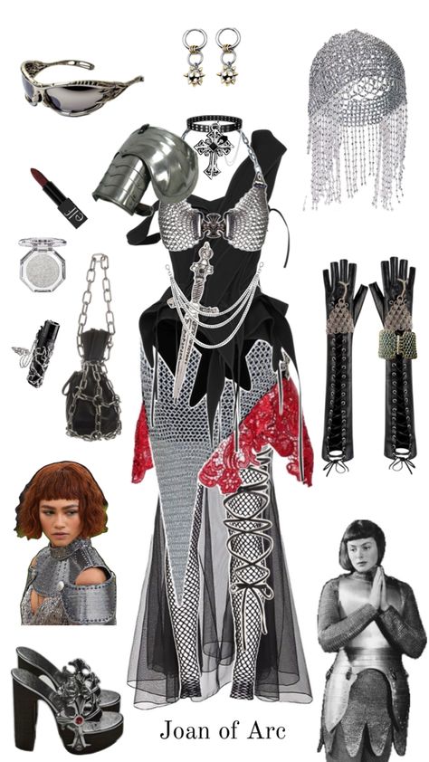 Joan Of Arc Costume, Chic Halloween Costume, Cruella Costume, Knight Costume, Chic Halloween, Adult Halloween Party, Art Costume, Sister Outfits, Halloween Costume Outfits