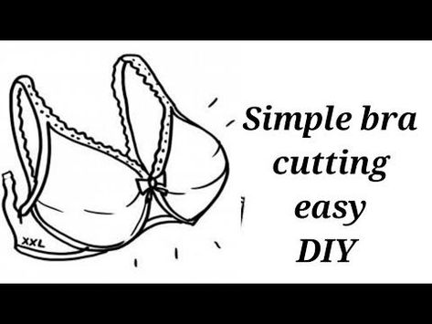 It is very easy I hope you enjoyed it and please don't forget to subscribe my channel and follow my page on facebook too 👍 Bra Sewing Tutorial, Diy Bra Pattern, Travel Bag Pattern, Handmade Bra, Sewing Bras, Bra Sewing Pattern, Bra Bags, Diy Bra, Bra Sewing