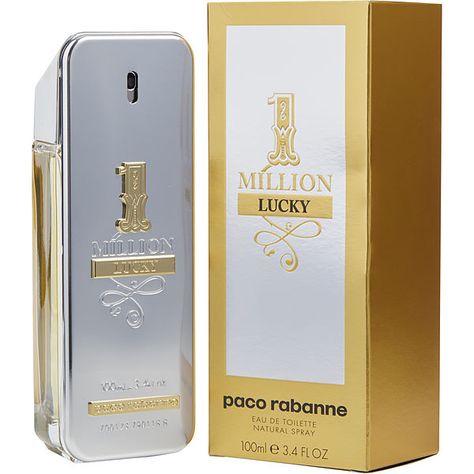 Paco Rabanne 1 Million Lucky Cologne | FragranceNet.com® Lucky Perfume, 1 Million Lucky, Paco Rabanne Men, Perfume Store, Lucky Man, Perfume And Cologne, Cologne Spray, Woody Fragrance, Paco Rabanne