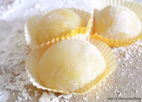 Mango Mochi Recipe | Panlasang Pinoy Recipes™ Mango Mochi Recipe, Microwave Mochi, Mochi Recipe Microwave, Mango Mochi, Panlasang Pinoy Recipe, Butter Mochi, Mochi Recipe, Mochi Cake, Pinoy Recipes