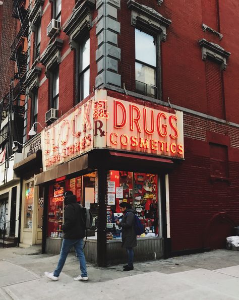 Street Corner Photography, Jaime Aesthetic, Corner Street, Corner Photography, Village Photo, Bodega Cat, Chinatown Nyc, Shop Facade, New York Architecture