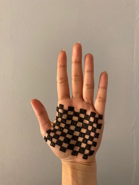 checker board henna pattern Henna Palm, Palm Tattoo, Palm Tattoos, Checker Board, Henna Designs Hand, Henna Patterns, Henna Design, Checkered Pattern, Henna Designs