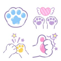 It is a dreamy and cute hand sign with a paws. Cute Paw Drawing, Cat Paw Line Art, Bunny Paws Drawing, Cat Paw Doodle, Cat Paw Drawing Simple, Cute Cat Paws Drawing, Cat Paws Drawing, Cat Paw Illustration, Paws Illustration